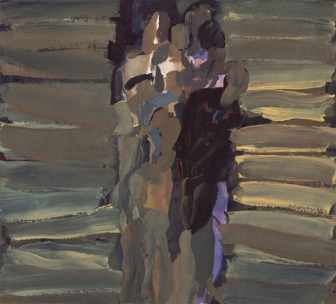 Paar 5, 1988, Eitempera auf Leinwand, 55,5 x 45 cm